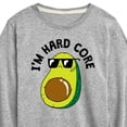 thumbnail image 3 of Instant Message - I'm Hard Core - Avacado Pit Cool - Toddler & Youth Long Sleeve Graphic T-Shirt, 3 of 6