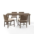 thumbnail image 3 of Crosley Furniture Bradenton 5-Piece Outdoor Wicker / Rattan Dining Set in Brown, 3 of 17