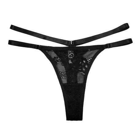 

VerPetridure Women s Bikini Brief Underwear Thongs for Women Panties Women Sexy Lace Underwear Lingerie Thongs Panties Ladies Hollow Out Underwear