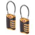 thumbnail image 1 of Candado de Cable TSA Lewis N. Clark Paquete de 2 Naranja, 1 of 7