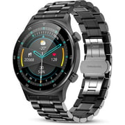 Smart Watch Men,LIGE Fashion Full Touchscreen Outdoor Wristwatch for Men Sports Stainless Steel Band IP68 Waterproof