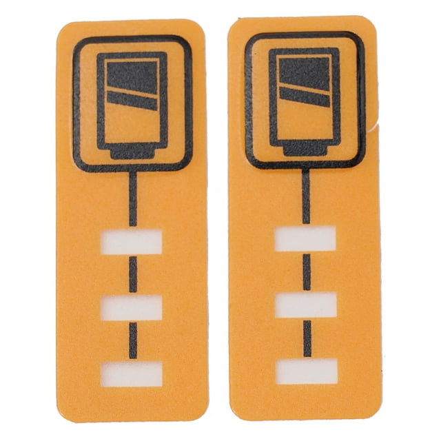 2 Pcs Autocollants Clés de Capacité de Batterie DCB200 pour 18V DCB140 pour DCB182
