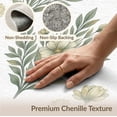 thumbnail image 6 of ODIKA 8'x10' Washable Area Rug Vintage Botanical Distressed Impressionist Circular Watercolor Refined for Dining Room, Large Office, Lounge, Non-Slip Chair-Friendly Mat, 6 of 7