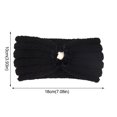 thumbnail image 2 of Hair Rope Children'S Wool Headband Top Hairband For Warm Autumn And Winter Hairband Solid Flower Headband 21 Color, Hair Rope for Women, 2 of 4