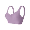 thumbnail image 6 of AJGRHE Simple Basic Bra Seamless Full Figure Lift Bra Wireless V Shaping Underwear for Everyday Full Bust Support and Comfortable Fit XXXL Purple, 6 of 6