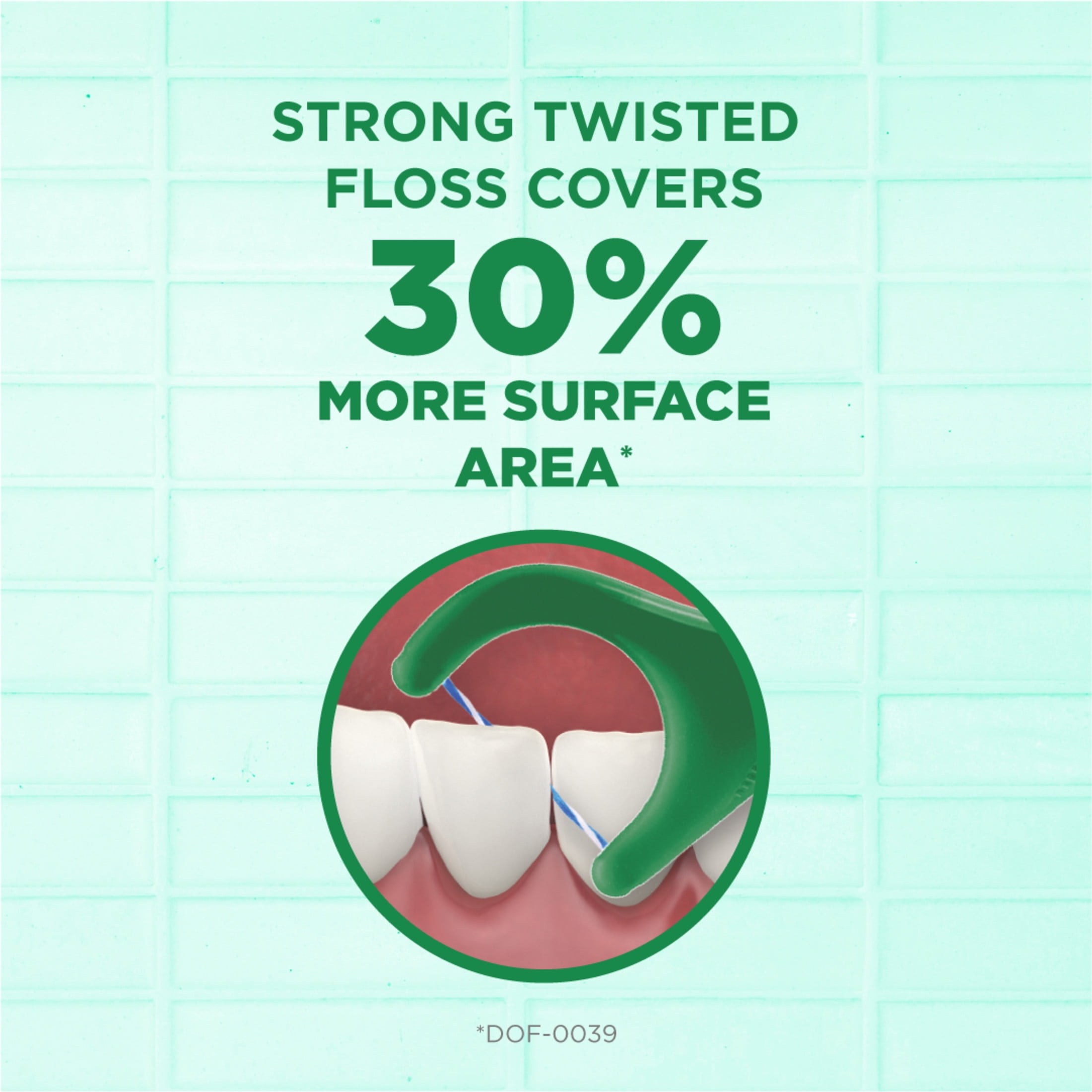 (4 pack) GUM Twisted Mint Floss Picks - Twisted Threads, Shred-Resistant Floss, Easy Grip Handle, 150 Count