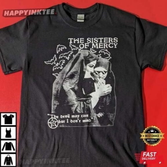 Reprint Rare Sisters Of Mercy T-Shirt