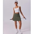 thumbnail image 4 of PINSPARK Tennis Skirts for Women High Waisted Golf Skorts with 4 Pockets Knee Length Athletic Skort UV Protection Active Skirt, 4 of 6