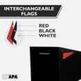 thumbnail image 3 of Ilyapa Modern Angle Design Post Mount Modern Mailbox - Black Exterior Powder Coated Steel, All Weather & Corrosion Resistant, Stainless Steel Hinges, 3 of 8