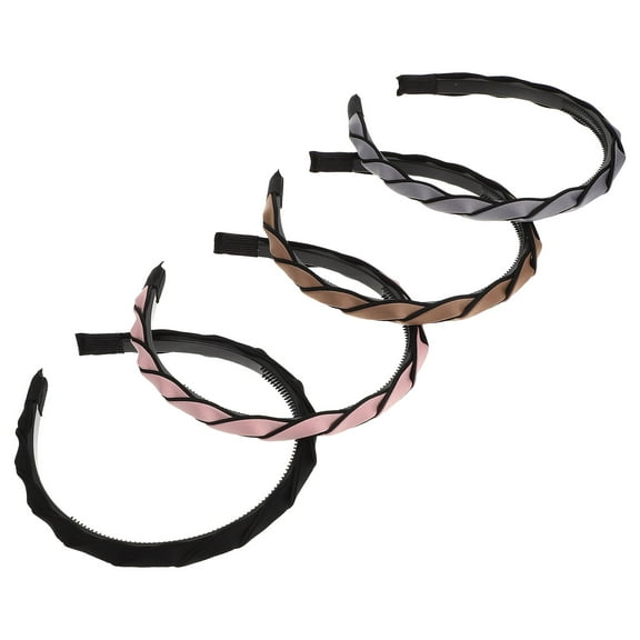 OATIPHO 4Pcs Female Headwear Assorted Colors Lightweight Simple Style Hair Fixing Tool