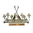 thumbnail image 4 of Meyda Tiffany 131252 51.5" L Personalized Canoe 8 Light Chandelier - Multi Color, 4 of 5