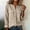 Khaki v neck full button blouse women a1, variant on Women's V Neck Button Down Blouse with Pocket Long Sleeve Solid Color Casual Shirt Trendy Fall Outfit, Gray 2XL
