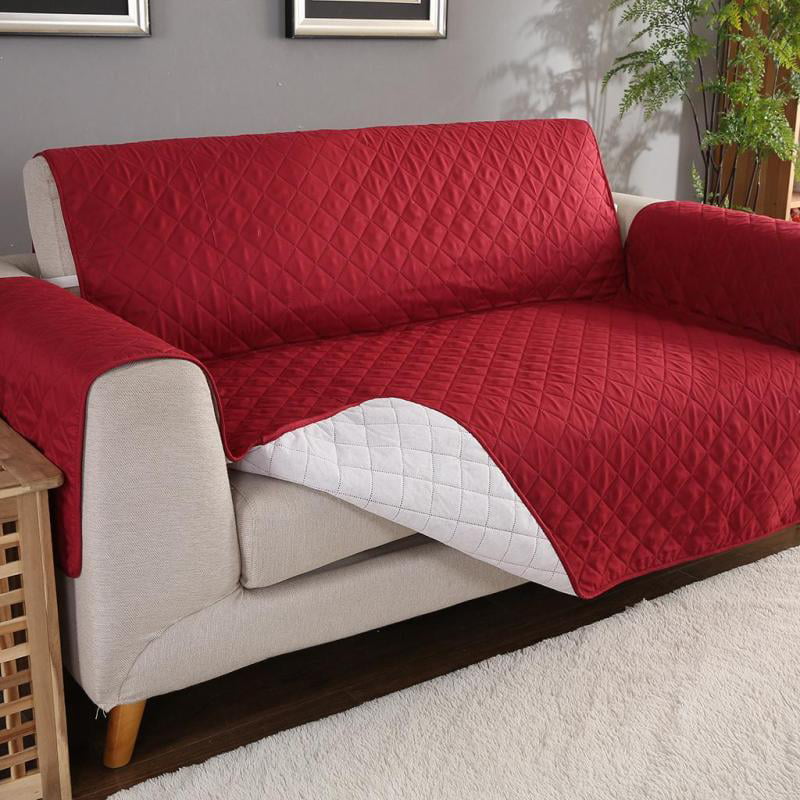 Microfiber Pet Dog Couch Slipcover Furniture Sofa Cover Khak Color_55x195cm 