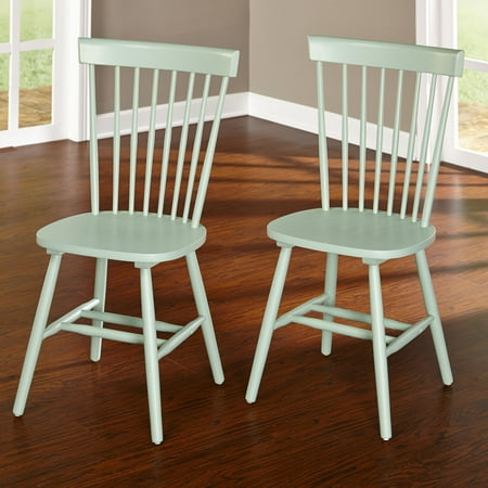 Set of 2 Venice High Back Windsor Chairs for Dining Room - Buylateral: Solid Rubberwood, Unupholstered
