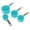 Turquoise, variant on Reston Lloyd 4pc Measuring Cups for Dry & Liquid Ingredients, Food Grade Plastic with Stainless Steel Handles, Set of 2, Indigo