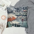 thumbnail image 2 of Orinice Snow Umbrella Graphic Decorative Cushion Throw Pillow Cover Square Winter Pillow Case 1PC for Home Couch Living Room Bed Sofa 24x24in, 2 of 5