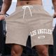 thumbnail image 1 of WILLBEST Pantalones Cortos Casuales para Hombre, para Uso Diario, con Estampado de Letras, Cómodos y Elegantes, para Verano, para Ir de Compras Por La Calle y Relajarse., 1 of 3