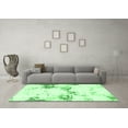 thumbnail image 3 of Ahgly Company Indoor Square Abstract Emerald Green Modern Area Rugs, 6' Square, 3 of 4
