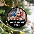 thumbnail image 4 of Personalized Wrestling Christmas Ornament 2025 Wrestling Christmas Ornament Gift for Wrestling Player Wrestling Christmas Tree Ornaments for Boys or Girls (Acrylic, Style 4) - 3539, 4 of 5