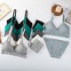thumbnail image 4 of Conjunto de lencería sin aros para mujer, Sujetador de algodón, bragas de cintura baja, Bralette de realce, ropa interior suave, 4 of 5