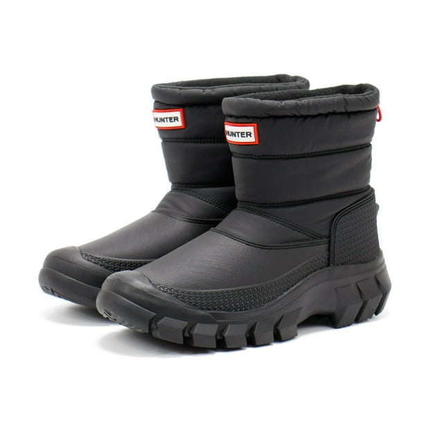 Hunter Women's Intrepid Insulated Short Snow Boots, Black,8 M US
