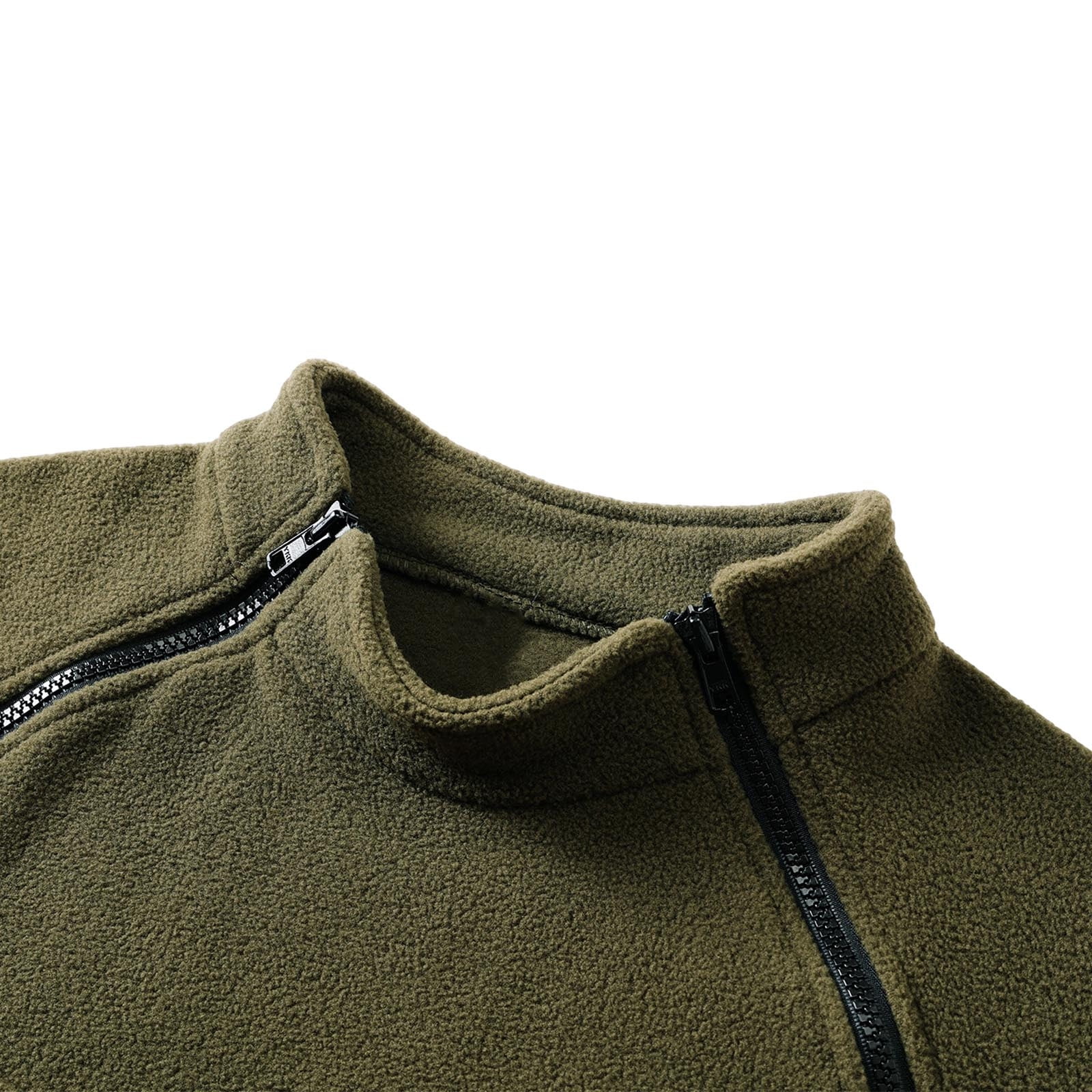 Men's Oversized Fleece Sweater Long Sleeve Stand Collar 1/4 Zip