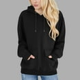 thumbnail image 2 of Women's Lightweight Hoodie Sweatshirts Long Sleeve Casual Loose Fit Pullover Fall Tops with Two Flap Pockets 2025, 2 of 7