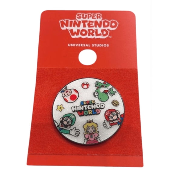 Universal Studios Super Nintendo World Mario & Friends Spinning Pin New With Tag