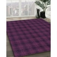 thumbnail image 3 of Ahgly Tapis Rond Lavable en Machine Intérieur Transitionnel Rose Illet Foncé, 8 Pieds Rond, 3 of 7