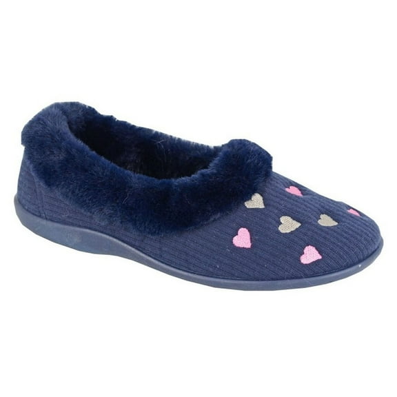 Sleepers Womens Daisy Hearts Slippers