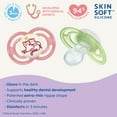 thumbnail image 3 of MAM Perfect Night Pacifier, 6+ Months, Girl, 2 pack, 3 of 10