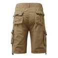 thumbnail image 5 of Vedolay Men's Summer Casual Straight Solid Color Button Cargo Short with Pocket,Khaki XXL, 5 of 5
