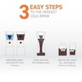 thumbnail image 3 of asobu Coldbrew Cafetera portátil de preparación fría con jarra de acero inoxidable 18/8 aislada al vacío de 34 oz sin Bpa (negro), 3 of 5