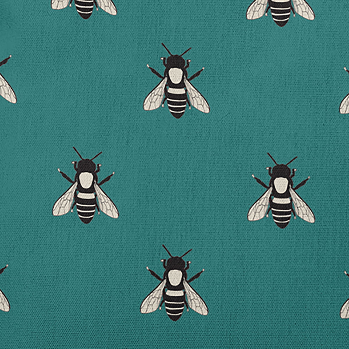 16" x 16" Simply Daisy Bee Buzz Polyester Accent Pillow, Teal Qty 1