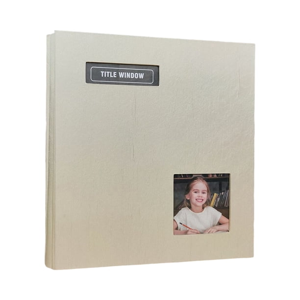 Matsuzay Álbum de fotos 20 páginas autoadhesivo Sticky Baby Craft película transparente con área de notas conmemorativa tarjeta blanca libro viaje Almacenamiento y organización del hogar Blanco Matsuzay HA074065-04