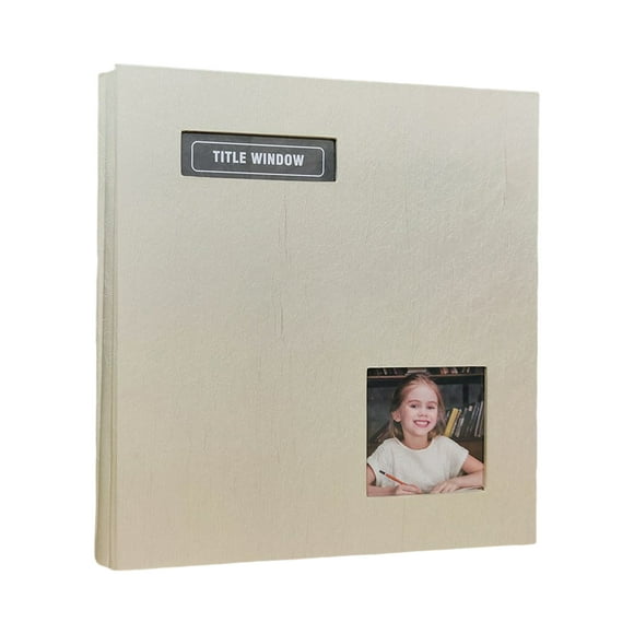 Toystoory Álbum de fotos 20 páginas autoadhesivo Sticky Baby Craft película transparente con área de notas conmemorativa tarjeta blanca libro viaje Almacenamiento y organización del hogar Blanco Toystoory HA074065-04