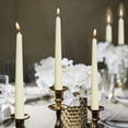 thumbnail image 6 of Bolsius Ivory Taper Candles, 10" European Quality Dripless Unscented Candles, 8 Hour Long Candle Sticks, 4-Pack, 6 of 9