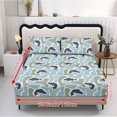 thumbnail image 5 of Jeiento Fish Camo Pattern Bedding Set, 2 Soft Pillow Covers & 1 Deep Pocket Elastic Fitted Sheet, Breathable Comfortable Bed Cover Set for Bedroom Guest Room Boys, Full Size, 5 of 7