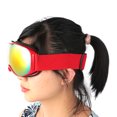 thumbnail image 4 of Gafas de esquí para niños de color rojo con doble capa de protección contra el viento y la niebla para aventuras al aire libre, 4 of 8