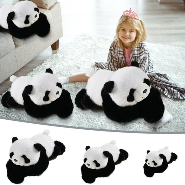 Muñeca Panda Peluche De Panda Realista De 30cm, Suave Y Tierno, Para Aliviar El Estrés Y La Comodidad (1 Unidad) Rkxzt