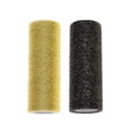 thumbnail image 1 of 2 rollos de red de tul de 15 cm y 10 yardas, tela de organza para decoración de bodas, lazo, falda de tutú, manualidades, costura, envoltura de regalos, ropa, negro, dorado y amarillo dorado., 1 of 5