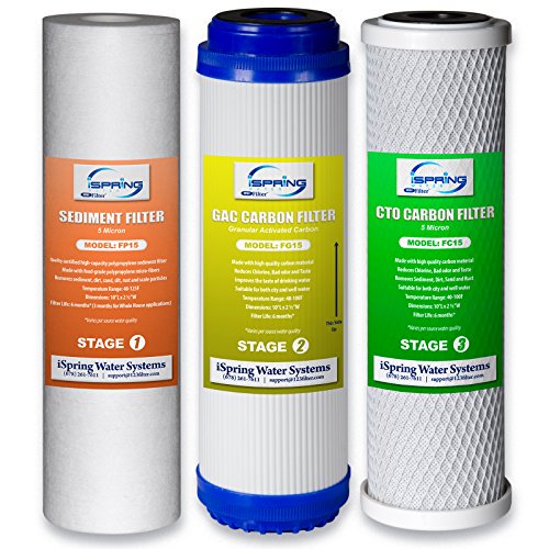 Paquets de Filtres de Remplacement pour Osmose Inverse à 5 Étapes (Ensemble de Pré-Filtres à 1,2,3 Étapes (Sans Membrane RO))