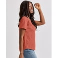 thumbnail image 2 of Hanes Originals Women's Tri-Blend T-Shirt, Relaxed Fit Red River Clay Heather XS, 2 of 4