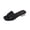 Summer Shoes # Black, variant on Dressy Sandals for Women Low Block Heel Open Toe Slip On Slides Ruched Strap Design Metallic Decor Walking Shoes Summer Party Wedding Guest Vacation Travel Footwear Elegant