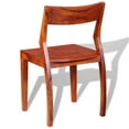 thumbnail image 3 of vidaXL 2/4/6x Solid Acacia Wood Dining Chairs Sheesham Dinner Dinette Chair, 3 of 3