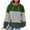 Green 02, variant on QQAMB Sweatshirts for Women Waffle Floral Printed Drawstring Long Sleeve Hoodies Sweatshirts with Pocket Yellow S