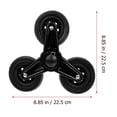 thumbnail image 4 of SHISUYAN 1 Paire Roues de Diable Roulettes de Chariot de Magasinage Roues Triangulaires Robustes Roues de Chariot à Bagages, 4 of 9