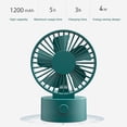 thumbnail image 3 of Fnochy Portable Small Fan Mini Ultra-Quiet Desktop Plug-in Fan with Multi-Directional Adjustment for Office Desk Student Dorm Home Use, 3 of 7