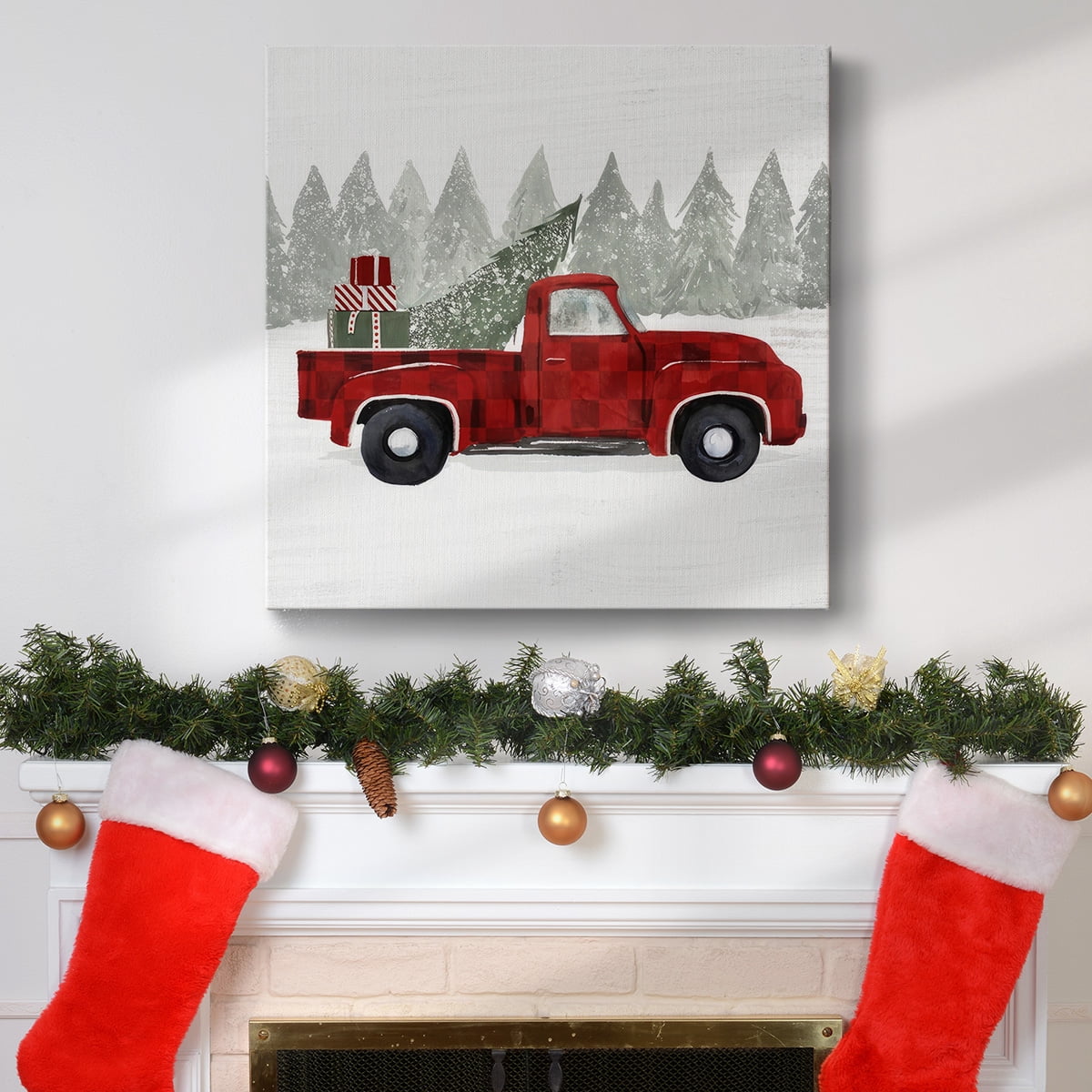 Yuletide Camper III- Gallery Wrapped Canvas