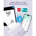 thumbnail image 4 of Impresora de bolsillo Phomemo M02 térmica Bluetooth con 3 rollos de papel, 4 of 6